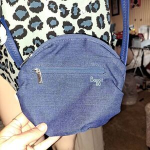 Bright Blue Round Crossbody Purse